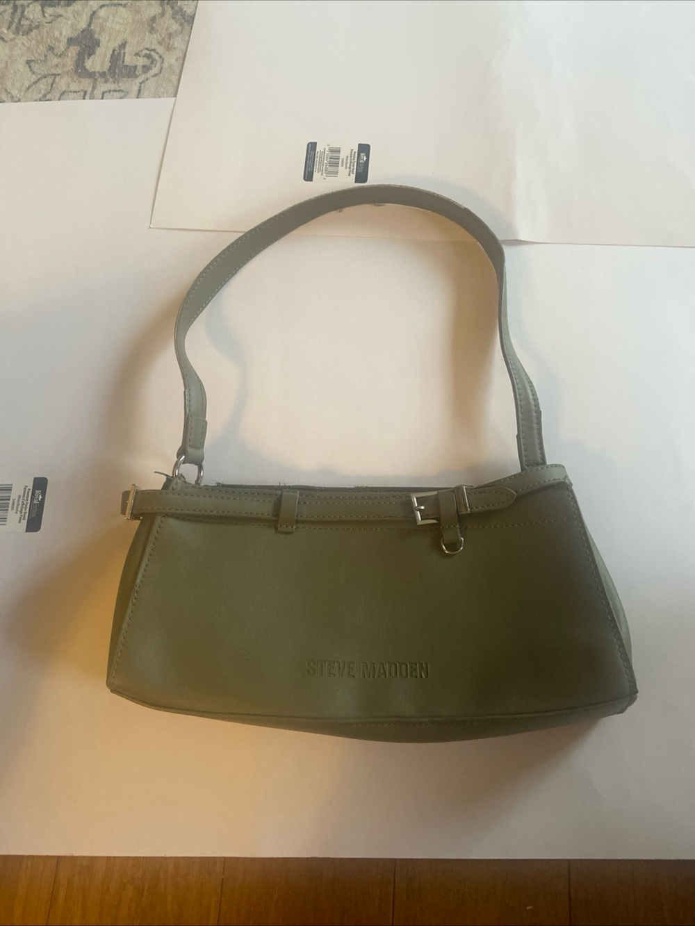 Steve Madden Olive Shoulder Bag with Top Strap